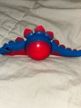 Vtg Tyrannoballosaurus Dinoball 1992 Spectra Red & Blue Dinosaur